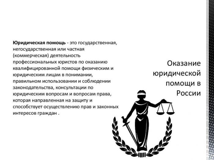 Оказание юридической помощи в России